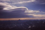 Il Monviso sotto nuvole ventose