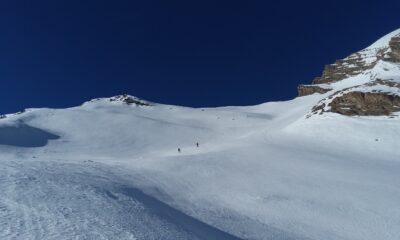 Pendio finale che porta in cresta