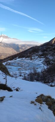 Lago Falin ghiacciato