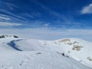 Finalmente neve in vista di Cima delle Colme Ovest