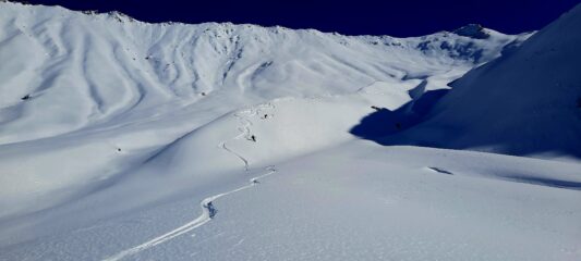 Sulle strette dorsali tipiche della zona