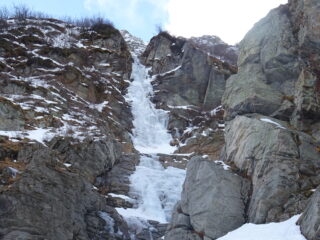 La cascata da sotto