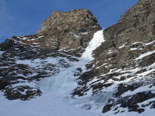 La cascata da sotto