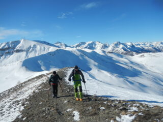 il tratto a piedi per la cima