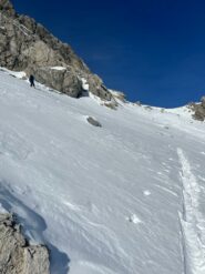 arrivando alla sella su Gros Vallon