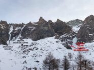 Panoramica sulle cascate del Chisonetto