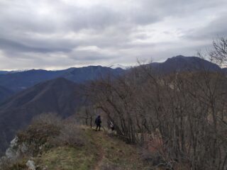 Vista verso Nord. Si intravvede il Pizzo d'Ormea