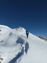 La dorsale per arrivare in punta.