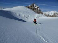 Discesa del pendio nord ovest su farinella