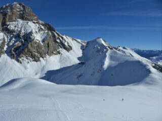 Verso la cima ovest del Roir Alp