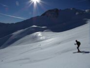 Bellissima neve trasformata sin sotto il conoide