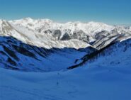 Bella polvere verso il vallone di salita