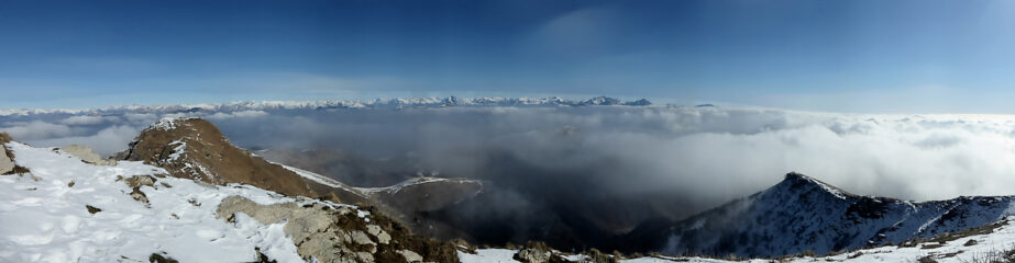 Le alpi dalla vetta