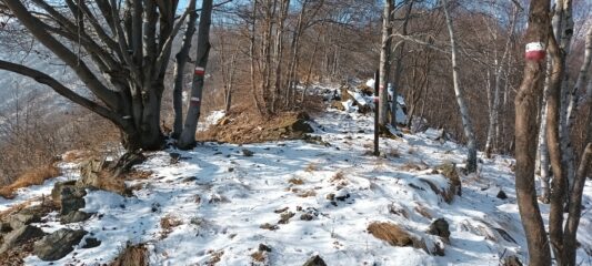 Scendendo dal Corno, verso il Turu.