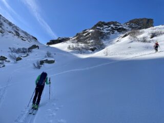 Foto di ieri nella parte alta verso il colle 