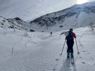 Verso il canale che porta al Colle 