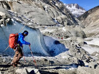 Arrivo alla grotta di ghiaccio