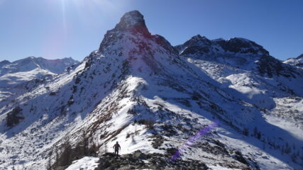 quasi al colle del Lago Bianco, la Torretta di fronte