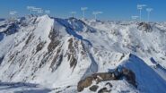 Cresta finale vista dalla cima.