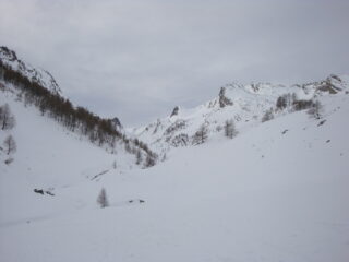 vallone perfettamente innevato