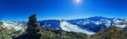 dalla cima vista lato valle orco/piemonte