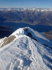 La cresta finale appena sotto la vetta