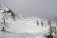 sullo sfondo a destra la meta, il Monte Rodzo