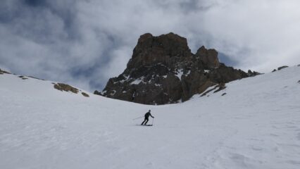 Dal pas de la Couletta verso il rif. Chambeyron