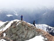 Verso la cima delle Schegge di Muino