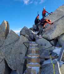 Passerelle in loco x la gara