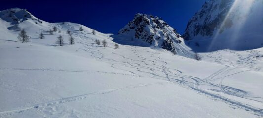 Discesa nord ovest Rocca Parvo