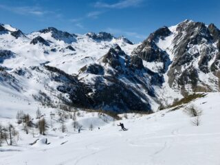 Il canale del Cassorso a destra