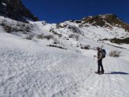 Primo strappo di salita lasciando la strada