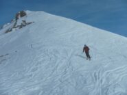 in discesa dalla cima