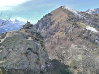 Testa Pelà e monte Ciarm.