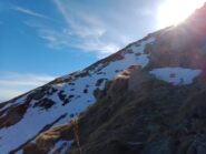 traverso ancora innevato dopo il rifugio