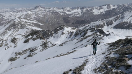 Discesa dalla cima