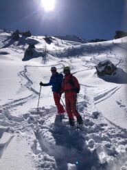 Neve nel Canale con le nostre traccie