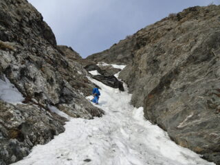 L'attacco del couloir (foto mgulliver)