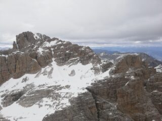 Dalla vetta il Campanile di Vallesinella