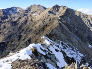 Cresta Nord verso Passo Savenco e Cima di Pal.