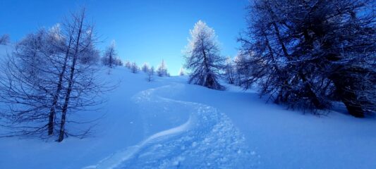 Terzo giro sul versante nord del Moncrons