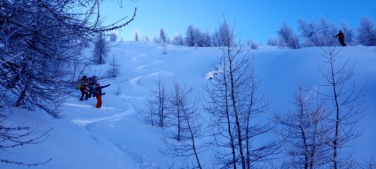 Qui un bel frigo e tanta neve!