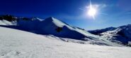 Salendo alla tete Dure di profilo il versante sud ovest della cime des Palets