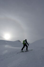 La risalita al Pic de Chamois 