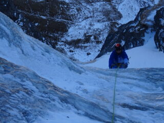 In uscita dalla cascata