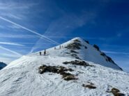 la breve dorsale per la cima