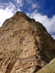 Lo spigolo su cui si svolge la ferrata