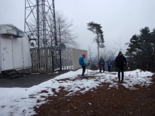 la cima Varengo con le antenne