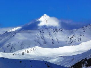 In salita, il sole sulla Rognosa d' Etiache